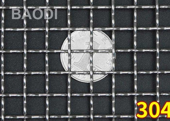 2 de duim plooide Geweven Draad Mesh Stainless Aluminum Screen Antislip
