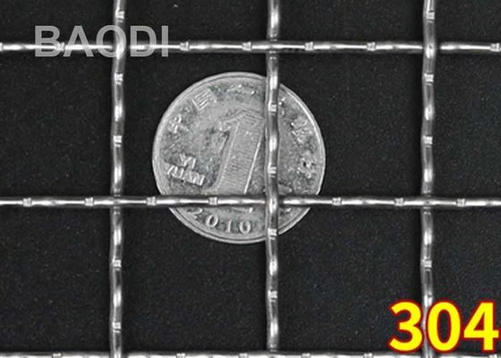 Anti Zure Vierkante Gat Geplooide Draad Mesh Decorative Woven Aluminum