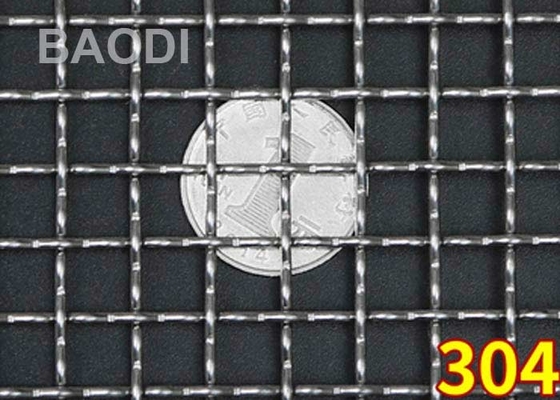 Geweven 304 Roestvrij staal Geplooide Draad Mesh Structure Firm