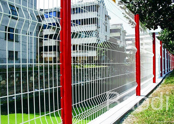 Witte het Netwerkomheining Gelaste Comités van de Kleuren Plastic Draad als Openbaar gebouwomheining