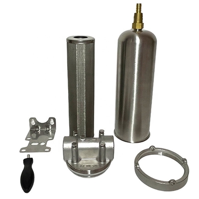 30 inch roestvrijstalen filterbehuizing voor cartridgefilters NPT/BSPT/BSP draad standaard inlaat/uitlaat 1/2 Compact ontwerp