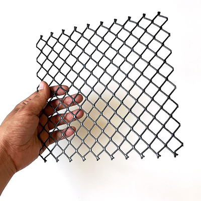 Ruimtevoet zwart geverfde aluminium uitgebreide metalen gaasroosters voor schone of geverfde oppervlakken in functionele ruimtes