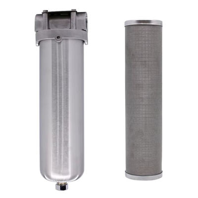 5/10/20 inch roestvrijstalen voorfilter voor watertoepassingen Handmatige voedingsbron en duurzaam ontwerp