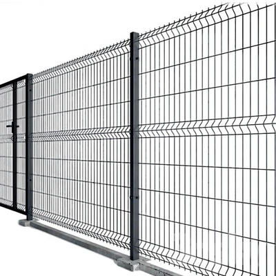 Gegalvaniseerde PVC-gecoate grensbescherming Gespannen gaas hek voor buitenbarrière Sport hek