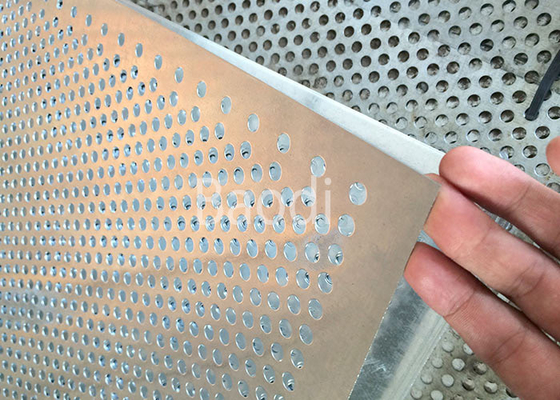 Breedte 1M Perforated Wire Mesh Construction Screen van het aluminiumroestvrije staal