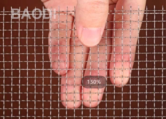 Het bouw Geweven Scherm 316 Roestvrij staal Geplooid Mesh Alkali Resisting