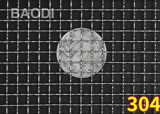 Vierkante Gaten 18 Duim Geweven Geplooide Draad Mesh Stainless Steel Rolls