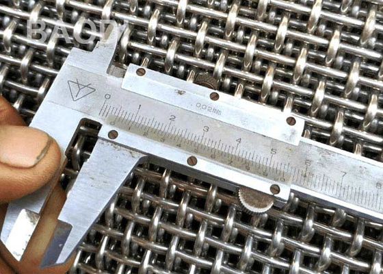 Anti Zure Vierkante Gat Geplooide Draad Mesh Decorative Woven Aluminum