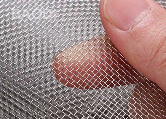 Aluminiumbouw 0.4mm Geplooid Mesh Plain Weaving Alkali Resistant
