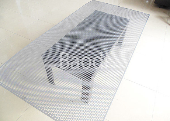 Decoratief Roestvrij staal Geperforeerd Blad om Gat 60 Gewankelde SS304/SS316