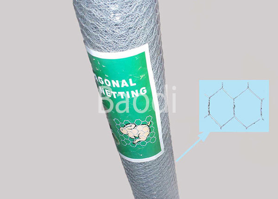 Het elektro Gegalvaniseerde Hexagonale Koolstofstaal van het Kippegaasnetwerk voor Gevogelteomheining