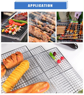 Plain Weave Duurzaam BBQ Draadrek Grillrek Lengte 260 / 300mm Topkeuze voor barbecues en bakken in de buitenlucht