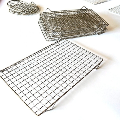 Ronde paneel Diameter 13-60cm Duurzame houtskool BBQ Grill Grate voor traditionele outdoor koken benen/voeten 2cm / 5cm