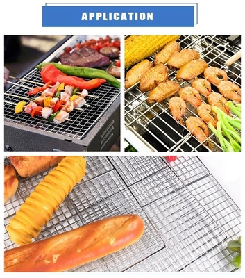 Ronde paneel Diameter 13-60cm Duurzame houtskool BBQ Grill Grate voor traditionele outdoor koken benen/voeten 2cm / 5cm