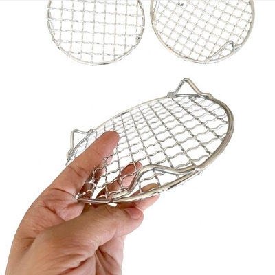 Ronde paneel Diameter 13-60cm Duurzame houtskool BBQ Grill Grate voor traditionele outdoor koken benen/voeten 2cm / 5cm
