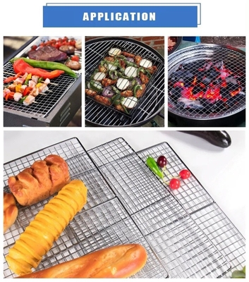 2cm/5cm Benen/voeten Niet-klevend BBQ-net Gemakkelijke metalen constructie voor moeiteloze reiniging en perfecte barbecue