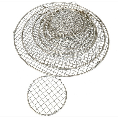 Vierkant-gat ontwerp BBQ kookrooster Zelfs koken met geoptimaliseerde warmteverdeling en rond paneel Diameter 13-60cm
