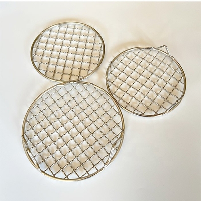 Overige accessoires Herbruikbare rookloze BBQ Grill Grill Ronde paneel Diameter 13-60cm voor gezond en gemakkelijk grillen