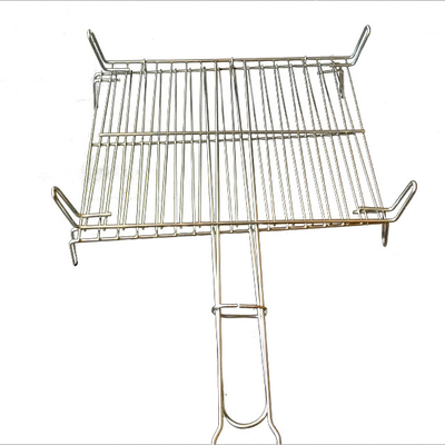 Robuuste en rookrijke smaakverbetering Heavy Duty Outdoor BBQ Draadrek met rechthoekig paneel Breedte 15-65cm