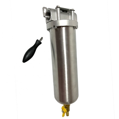 Gepolijste hoge stroom 20 inch roestvrij staal waterfilter behuizing voor 4,5 inch cartridges Capaciteit 2000ml