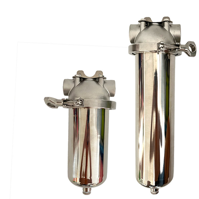 5/10/20 inch roestvrijstalen cartridge Filter behuizing voor filtratie Stroomsnelheid 6/8/15 T/H 0 vermogen w