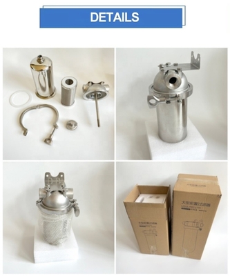 5/10/20 inch roestvrijstalen cartridge Filter behuizing voor filtratie Stroomsnelheid 6/8/15 T/H 0 vermogen w