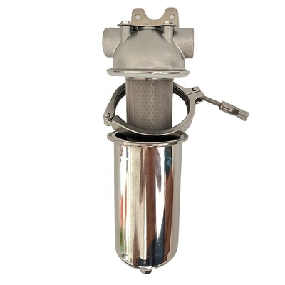 Gecertificeerd roestvrij staal 304 NSF Standard Pipeline Filter Housing met 0W vermogen en Engelse gebruikstaal