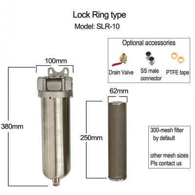 Gepolijste DEF-filterbehuizing Inlaat/Uitlaat 1/2&quot; / 3/4&quot; / 1&quot; voor universele pasvorm op verschillende dieselvoertuigen en -apparatuur