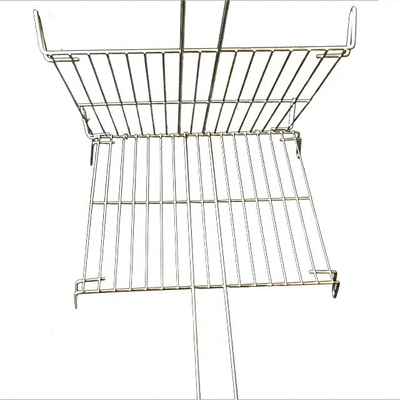 25*30 gegalvaniseerd rechthoekig barbecue grill net barbecue draad gaas met handvat