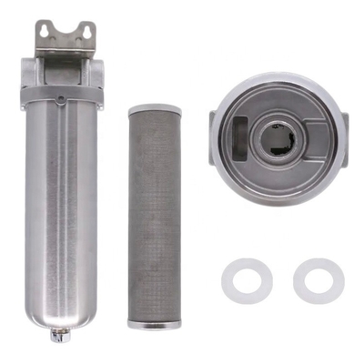 SS 304/316 10 inch roestvrij staal waterfilter behuizing voor hele huis systemen in laserprinten