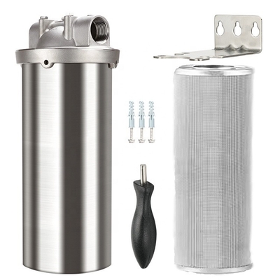 SS 304/316 10 inch roestvrij staal waterfilter behuizing voor hele huis systemen in laserprinten