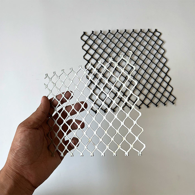 Ruimtevoet zwart geverfde aluminium uitgebreide metalen gaasroosters voor schone of geverfde oppervlakken in functionele ruimtes