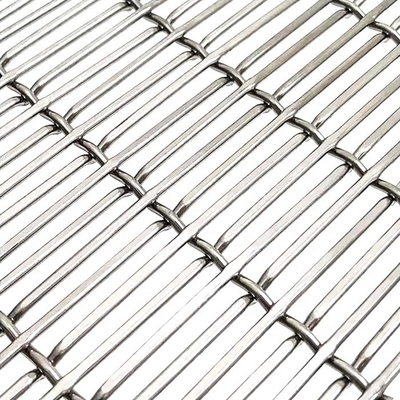 Maximaal 36m lengte Duurzaam decoratief gekrimpd gaas voor elegante toepassingen Openingsgebied 59%