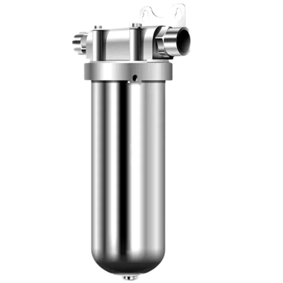 Waterfilterinstallatiesysteem Robuust roestvrij staal huishoudelijk voorfilteringssysteem 10 inch voorfilter voor schoon en veilig water