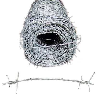 1.6mm Draaddiameter Beveiliging gegalvaniseerde prikkeldraad Duurzaam hek voor ultieme bescherming
