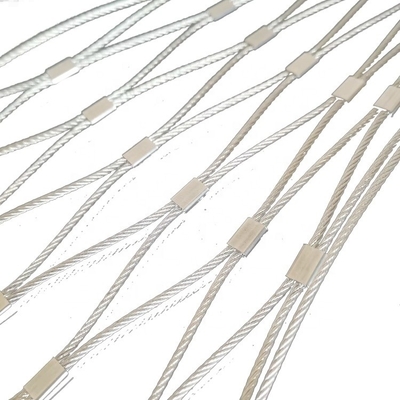 304 roestvrij staal draad touw veiligheidsnet Ideaal voor klimplanten Maasgrootte 20 mm tot 200 mm Duurzaam Ferrule Style Weave
