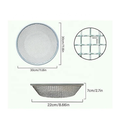Tuinbouw Essentiële accessoire Grote 11,8 inch staal compost zeef zware tuin zeefmachine mesh