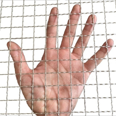 Architectonisch scherm Woven Iron Grill Aluminium Crimped Wire Mesh voor het verwerken van plafondlassen