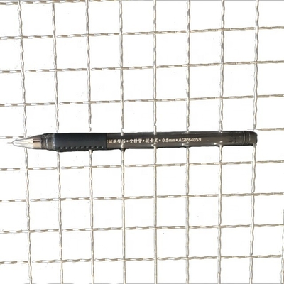 Twill Weave Protective Mesh Custom Size Woven Grill Netting gegalvaniseerd Marine Crimped Wire Mesh voor trappen