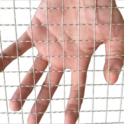 Twill Weave Protective Mesh Custom Size Woven Grill Netting gegalvaniseerd Marine Crimped Wire Mesh voor trappen