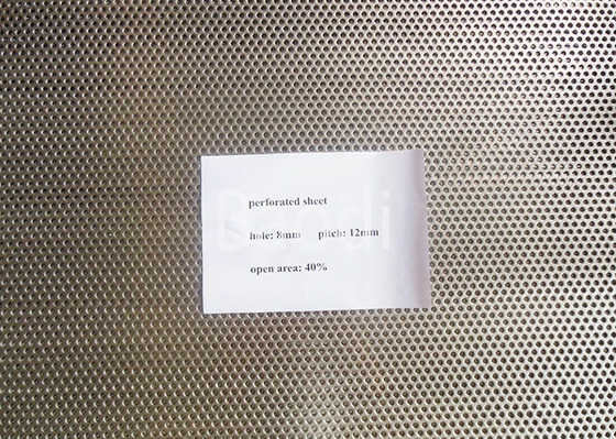Het ronde Roestvrije staal van het Patroonaluminium 1X2M Perforated Metal Mesh