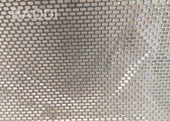 1X2M Galvanized Slotted Hole Geperforeerd Roestvrij staal Mesh Screen For Mining