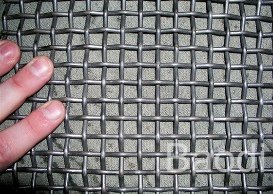 Aangepaste Geplooide het Trillende Schermdraad Mesh Electro Galvanized