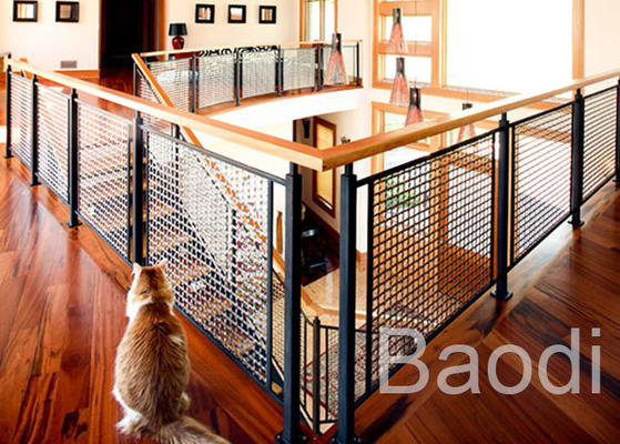 Aluminium Decoratieve Architectuur Geplooide Draad Mesh Odm Square Woven
