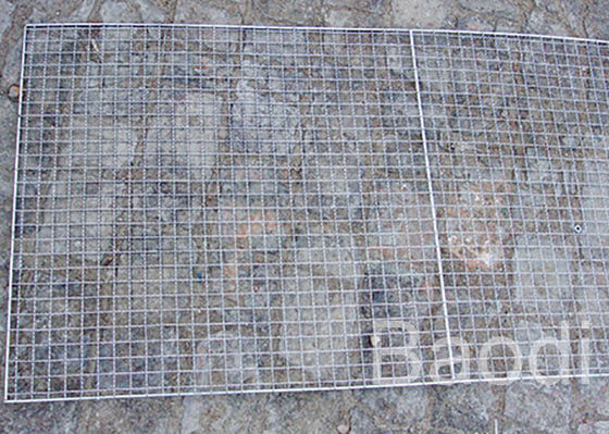 Geweven Mijnbouwsteun 0.4mm Gegalvaniseerd Geplooid Draadnetwerk 1.5m Hoogte