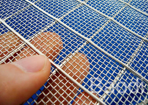 Geweven Mijnbouwsteun 0.4mm Gegalvaniseerd Geplooid Draadnetwerk 1.5m Hoogte