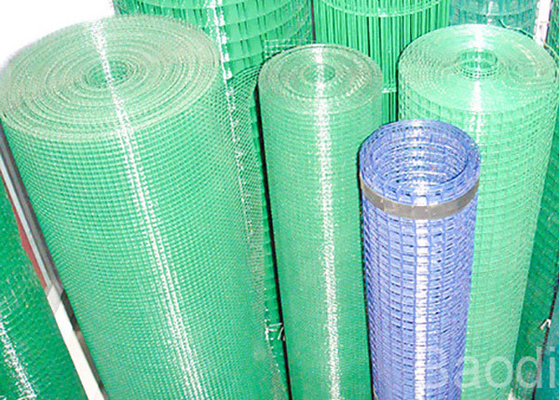 Dierlijke Ss van Omheiningspvc coated 1x1 Las Mesh Green Color 19 Maat