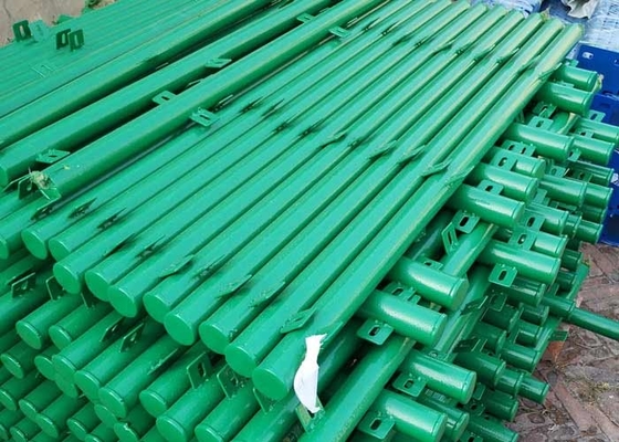 Groene Kleur 1,8 M Welded Wire Mesh Fencing Pvc Coated With om Post