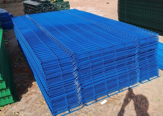 Blauwe Kleur 50x200mm de Vierkante Vierkante Post van Draadmesh fence pvc coated with